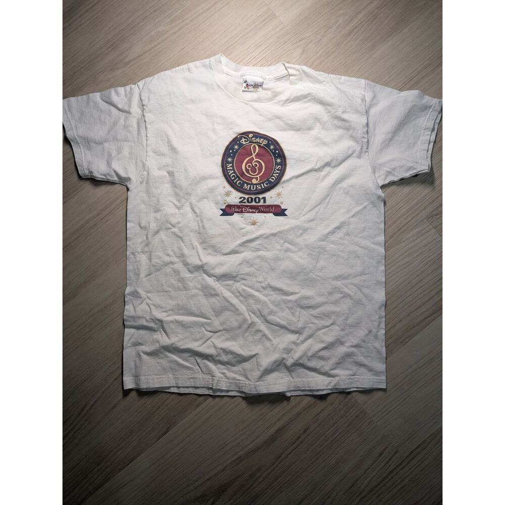 Vintage 2001 Disney World Magic Music Days T-Shirt XL White Walt Disney World